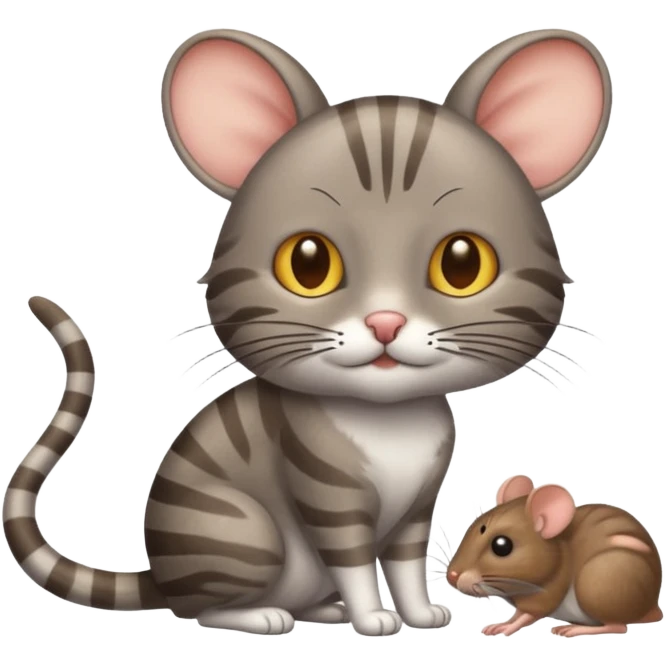 Cat mouse emoji