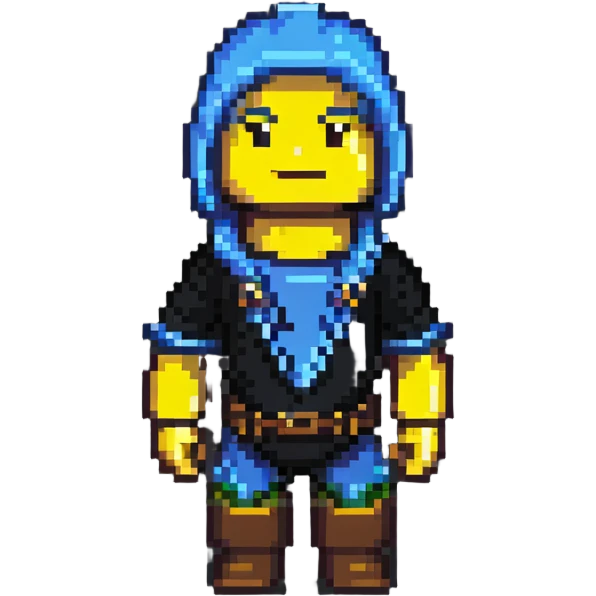 Roblox avatar in pixel art style emoji