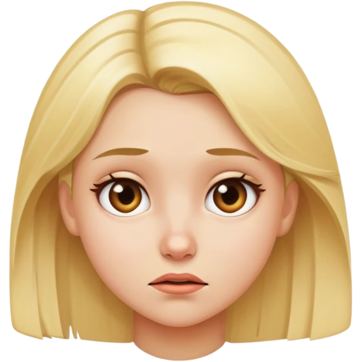 Blonde girl who stinks emoji
