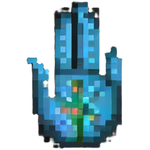 Pixel art clicker game icon with cursor emoji