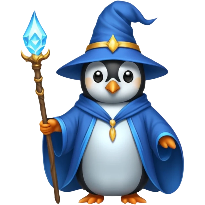 Penguin Wizard emoji
