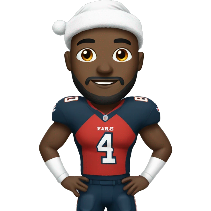 NFL player with a Christmas outfit  emoji