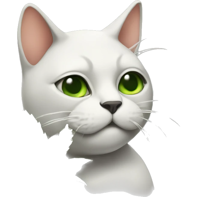 Weed smoking cat emoji