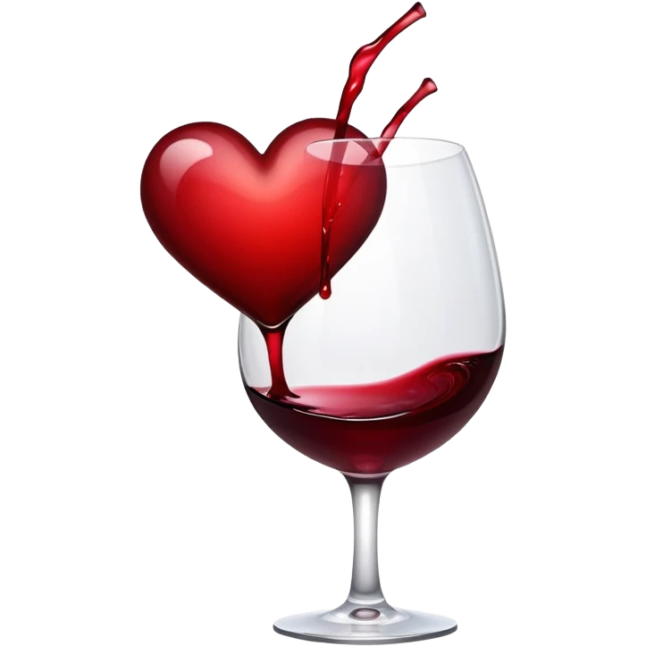Wine red heart emoji