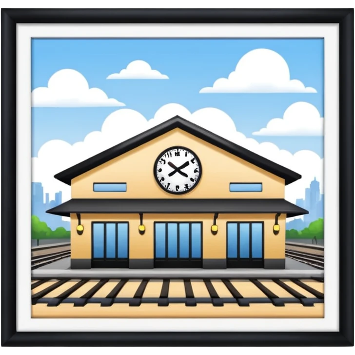 railway station in PNG format emoji