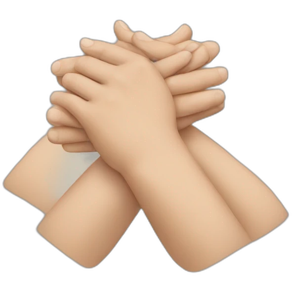 Hands crossed emoji