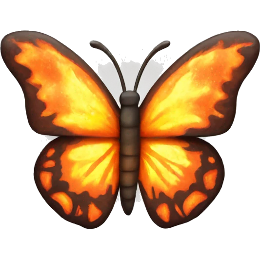 Butterfly flames emoji
