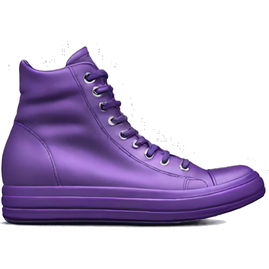 Rick owens sneaker realistic purple emoji