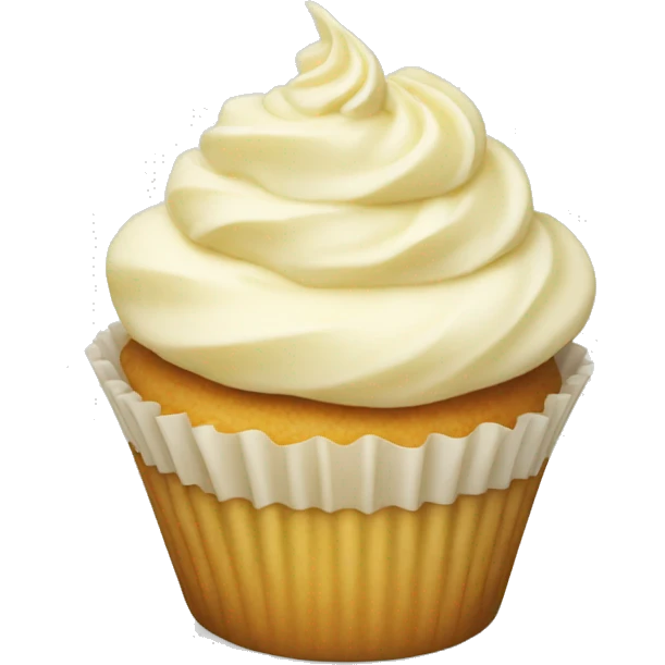 vanilla cupcake emoji