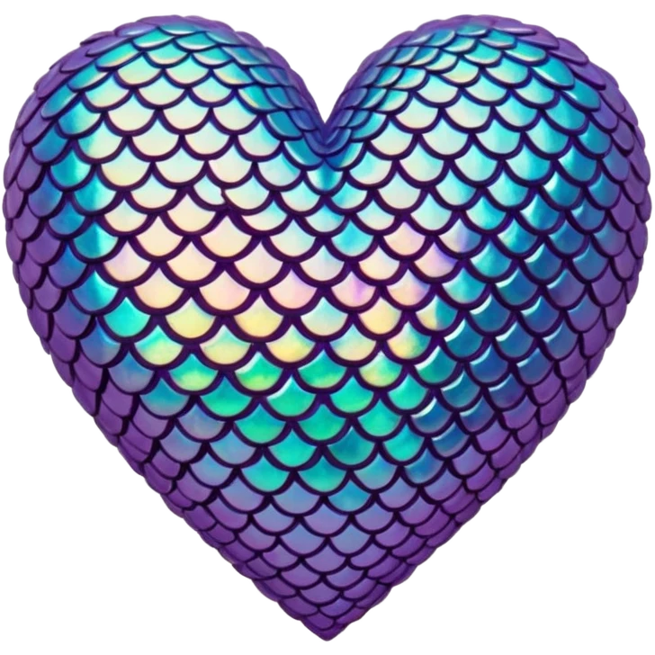 mermaid-themed heart emoji