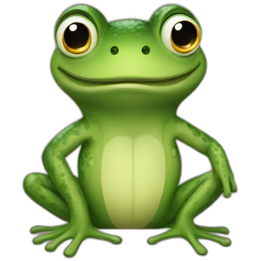 Frosch Krokodil lange nase emoji