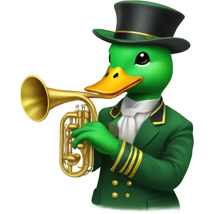 Duck trumpet emoji