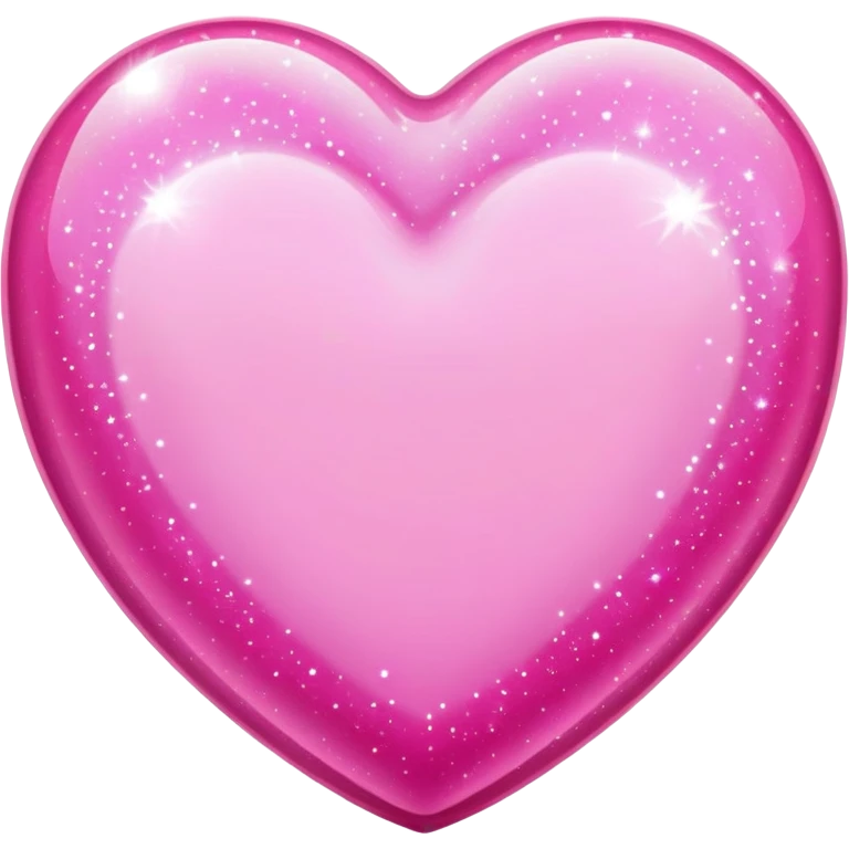 Sparkly pink heart emoji