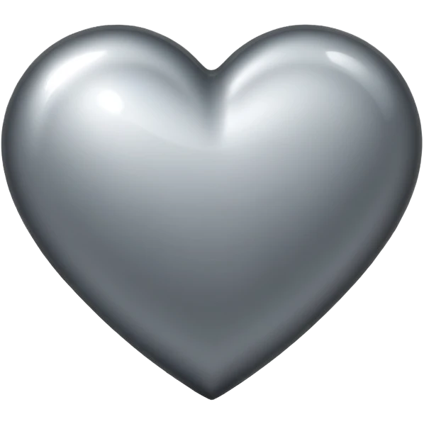 Sparkling grey heart emoji