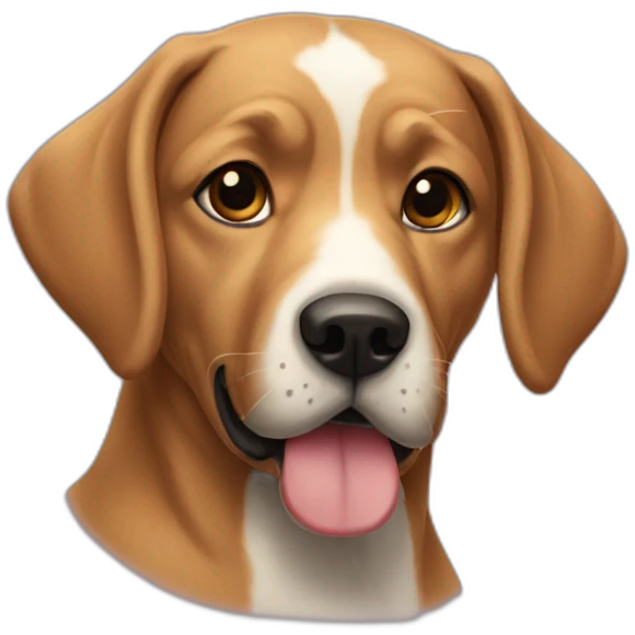 Chien qui fait le beau emoji