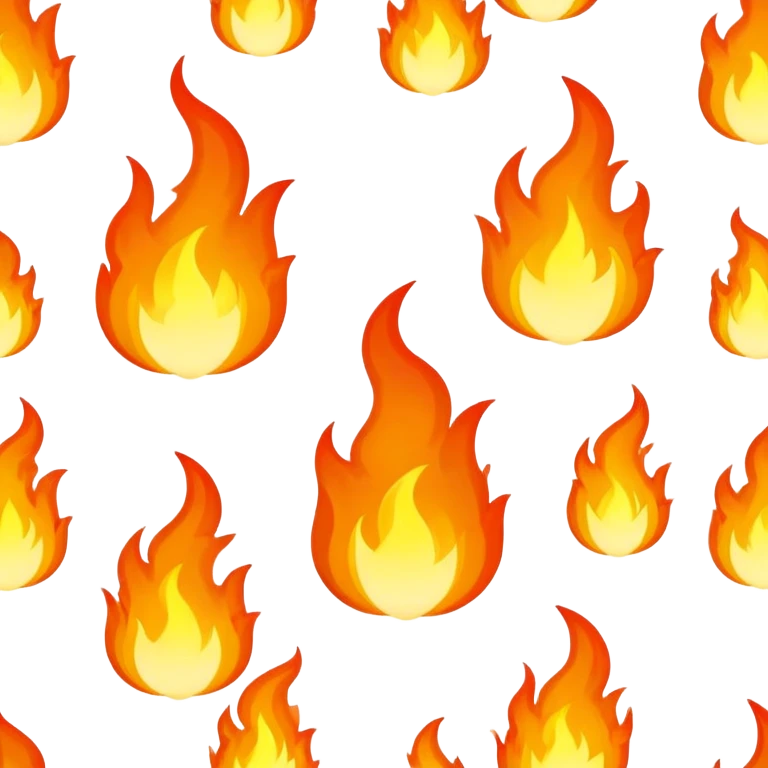 bright flames emoji