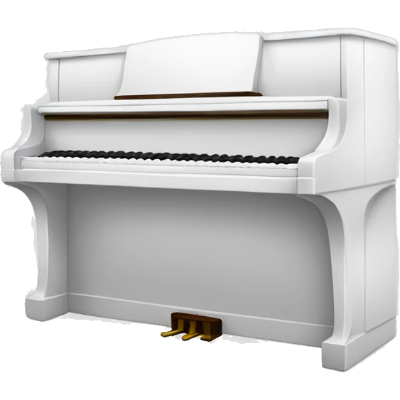 White Piano emoji