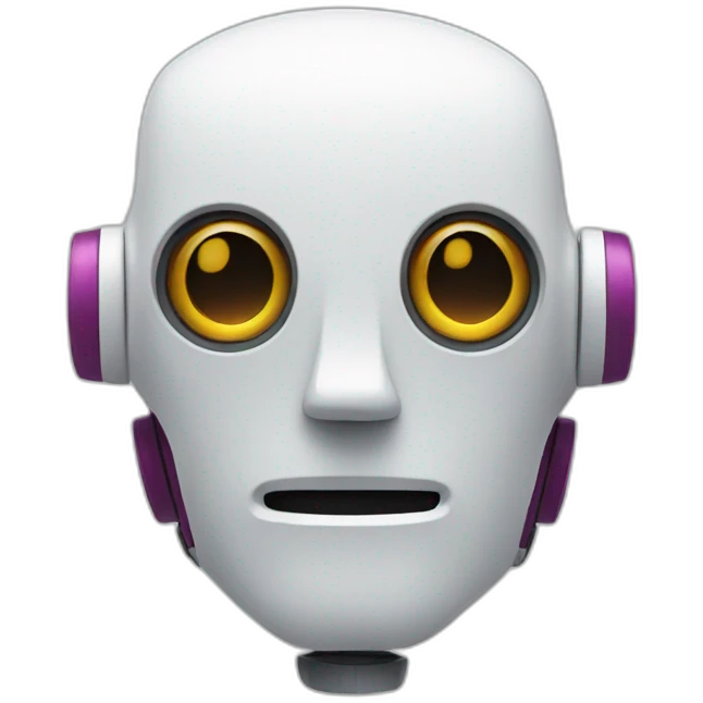Robot with Slack colors emoji