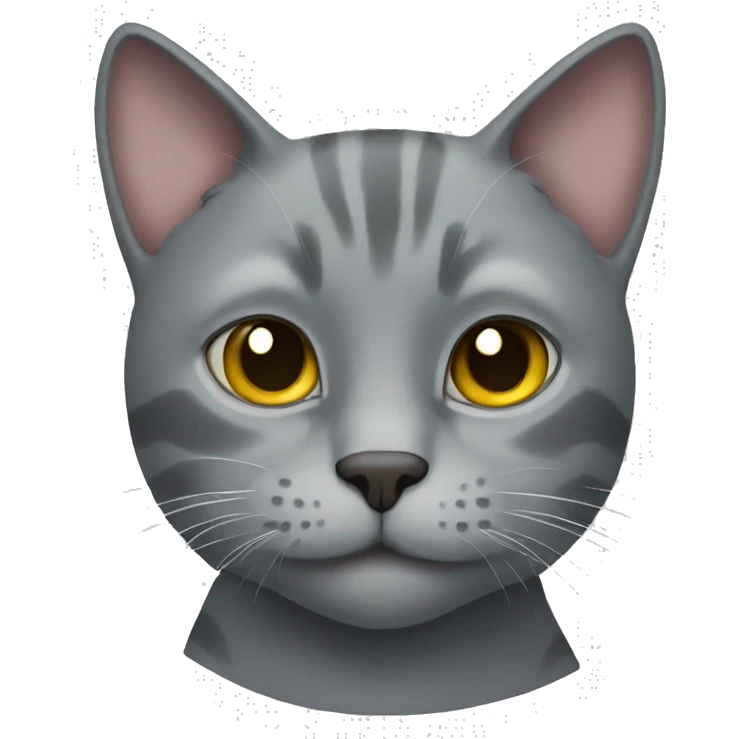Grey cat emoji