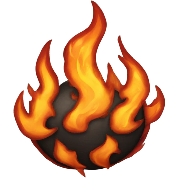 Fire ball emoji