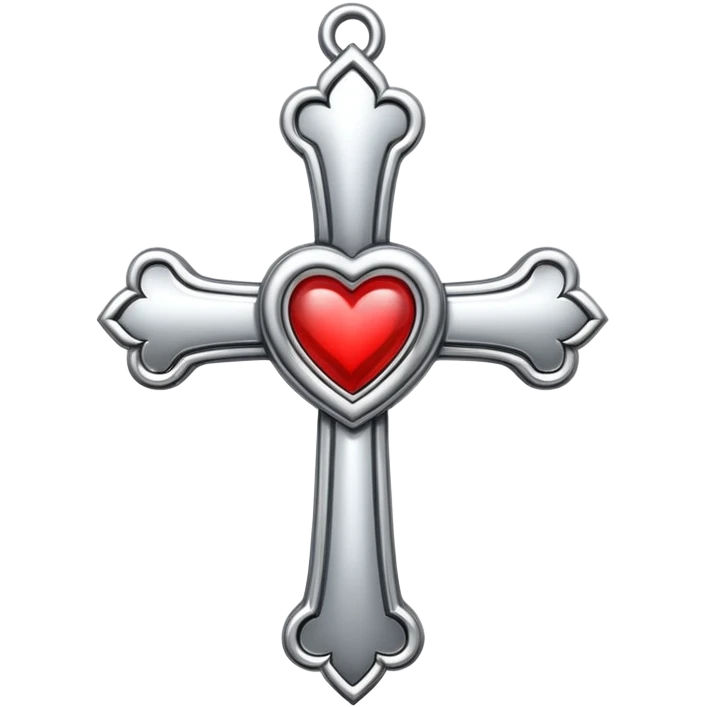 chorome heart cross emoji