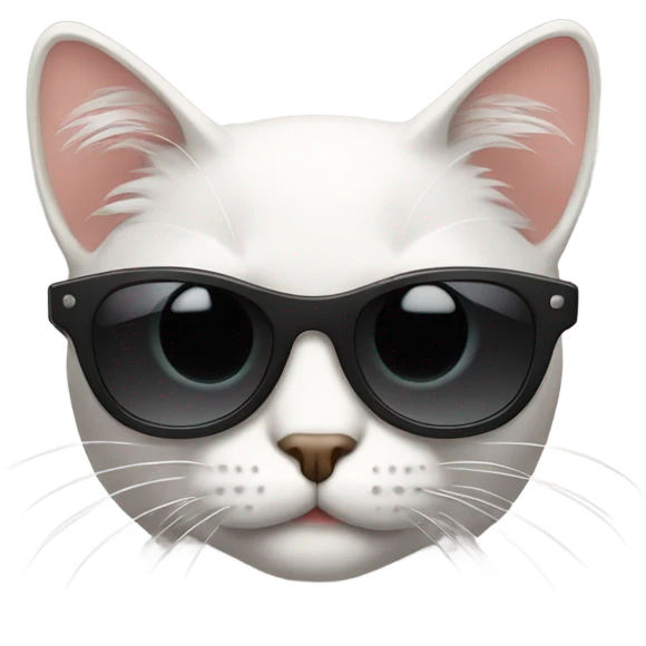 Cat with sunglasses emoji