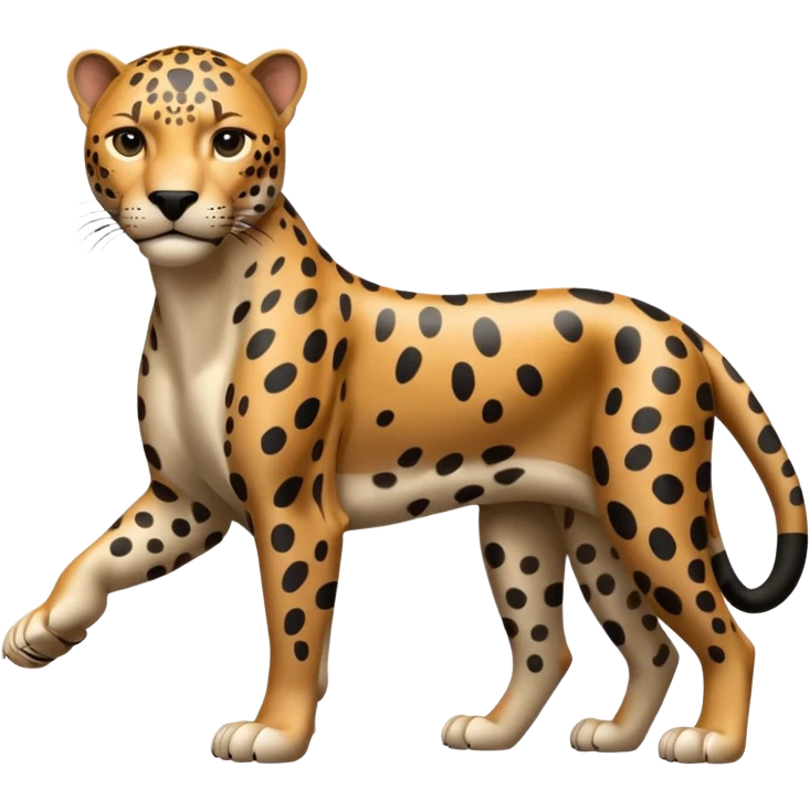 Jaguar grown four legs emoji