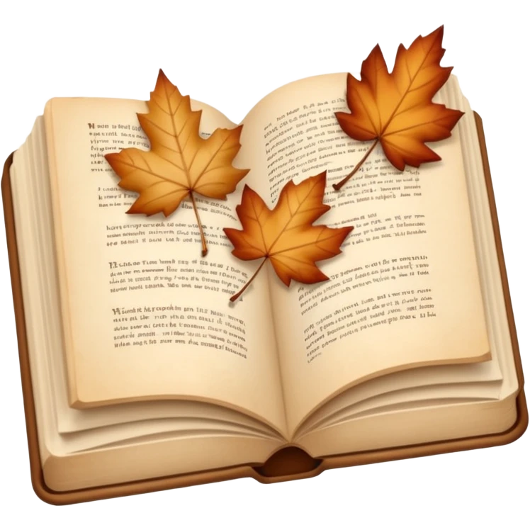 Beige Cozy pages autumn emoji
