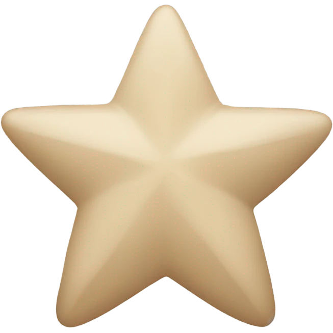 Beige star emoji