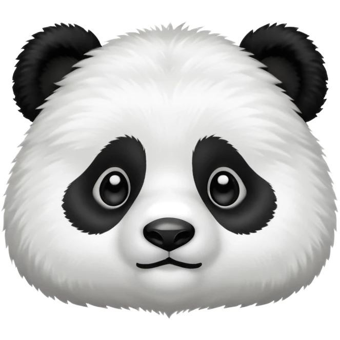 High resolution of panda emoji