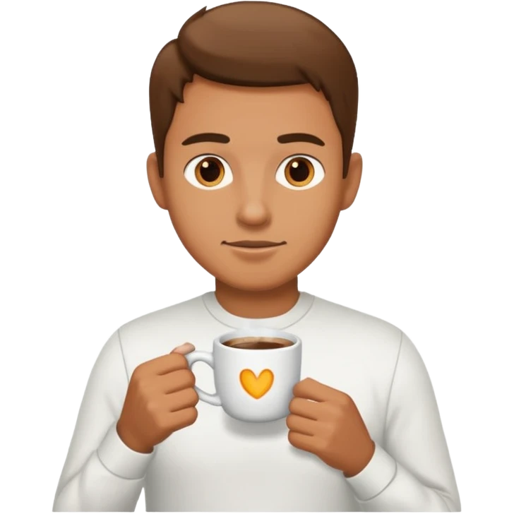 hot coffee guy emoji