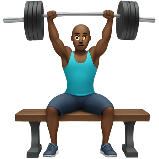 Bench pressing emoji