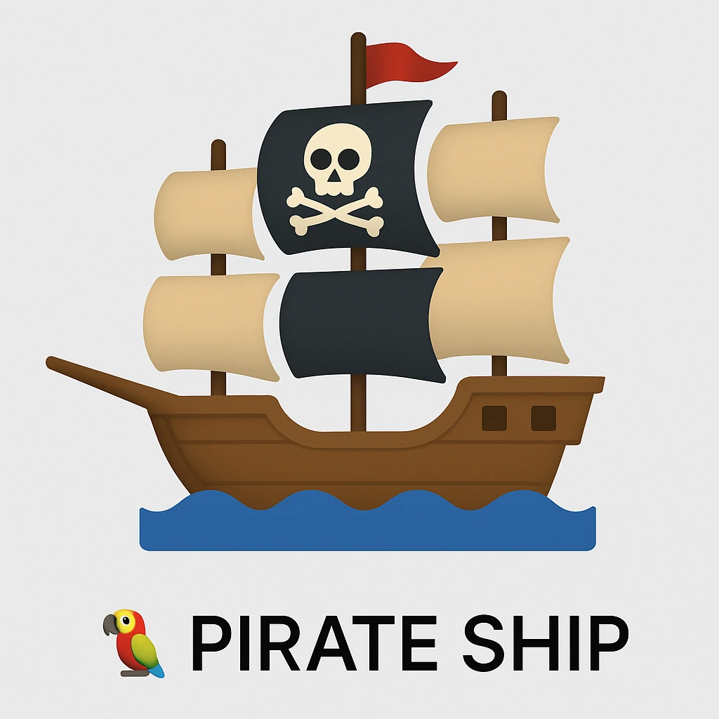 pirate ship emoji