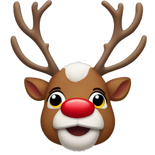 rudolph the red nosed reindeer emoji