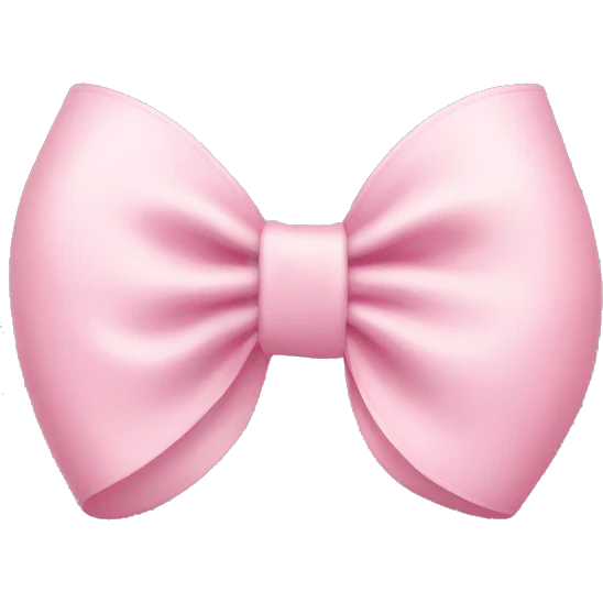 Light pink bow emoji