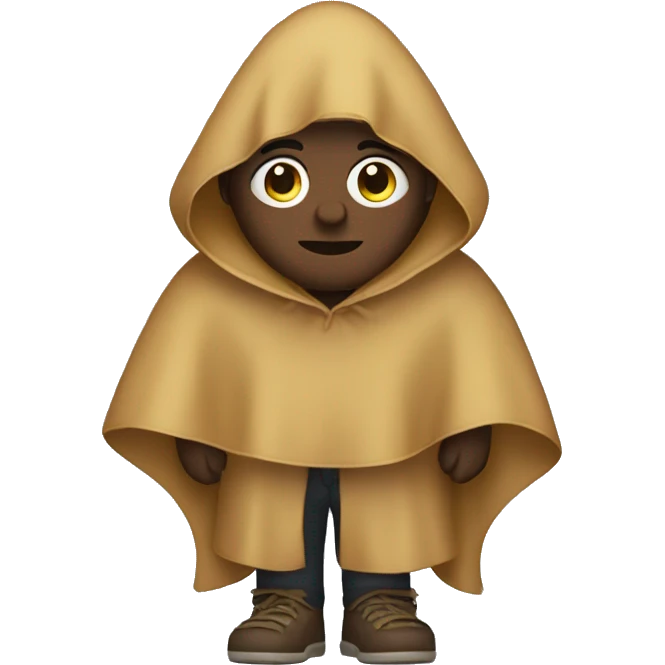 person with poncho  emoji