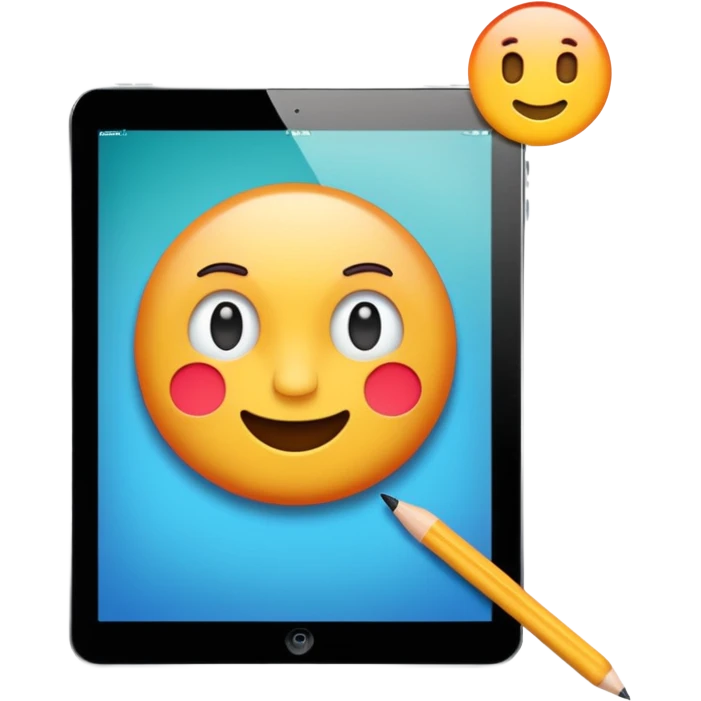 drawing on an ipad emoji