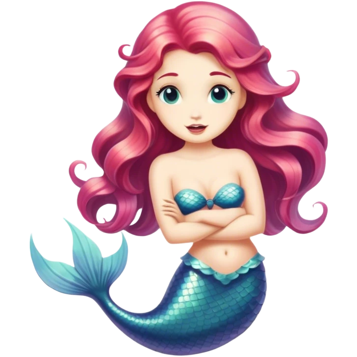 Vintage mermaid emoji