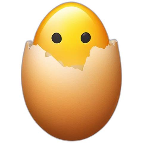 hatching egg with chickinside   emoji