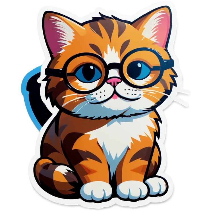Cat with glasses emoji
