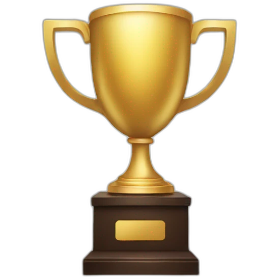 Trophy in hand emoji
