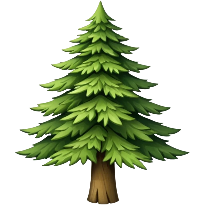 Strom Vzácný jehličnan emoji