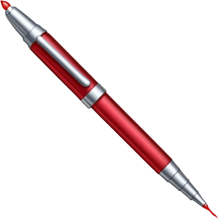 pen with blood drops emoji