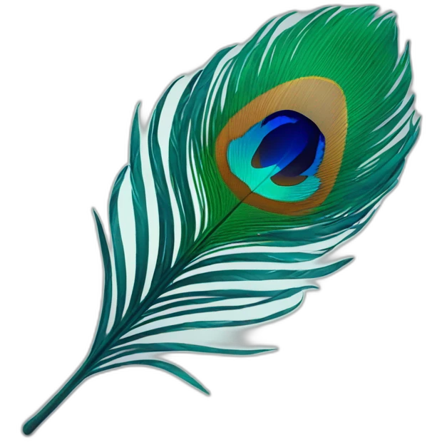 peacock feather emoji