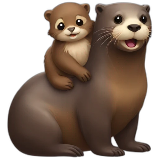 otter with bear emoji