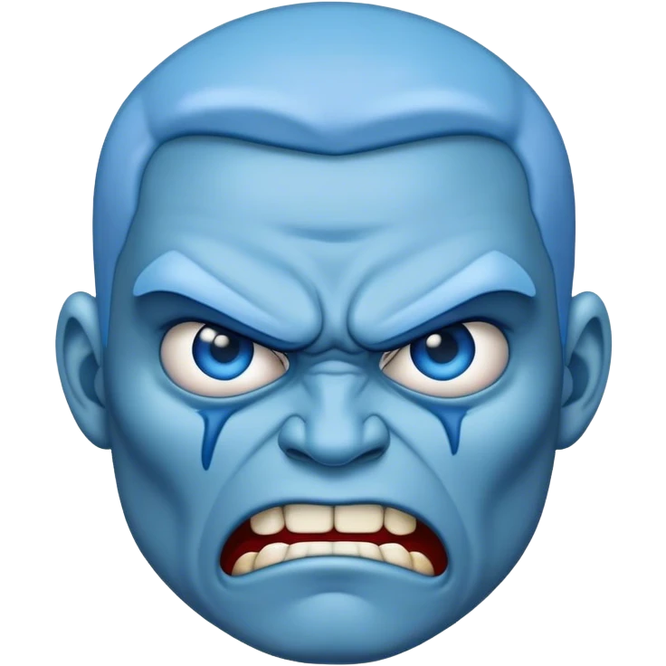 angry blue guy emoji