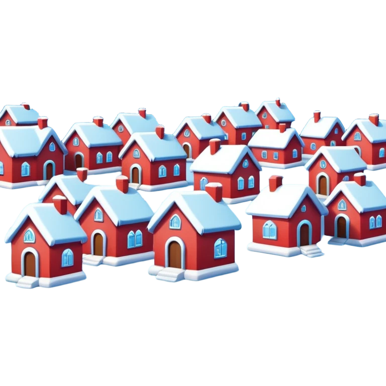 frozen houses emoji