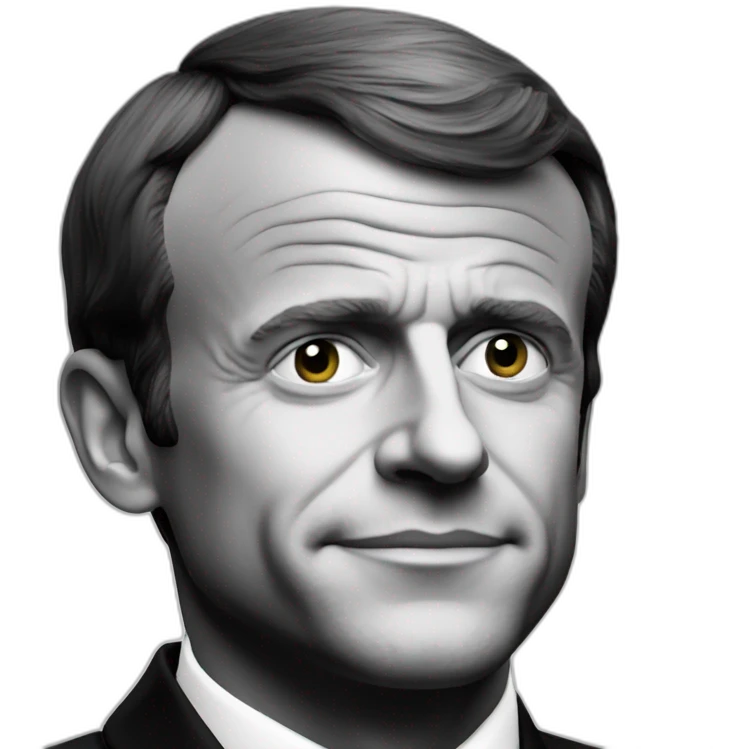 Emmanuel Macron noir emoji