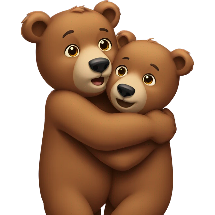 Bears hugging  emoji