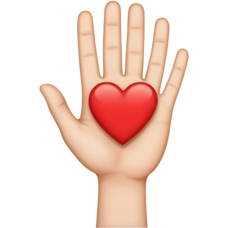 Saying I love you emoji